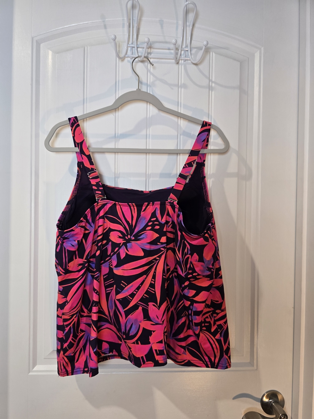 Lands' End Pink & Purple Tankini And Swim Short - Picture 3 of 10
